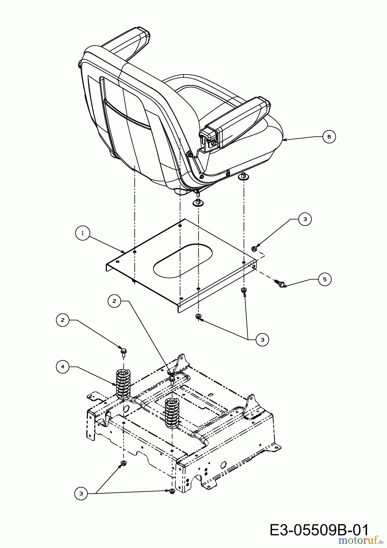 Cub Cadet Zero Turn Z-Force 48 S 17AI5BHB603 (2010) Sitz