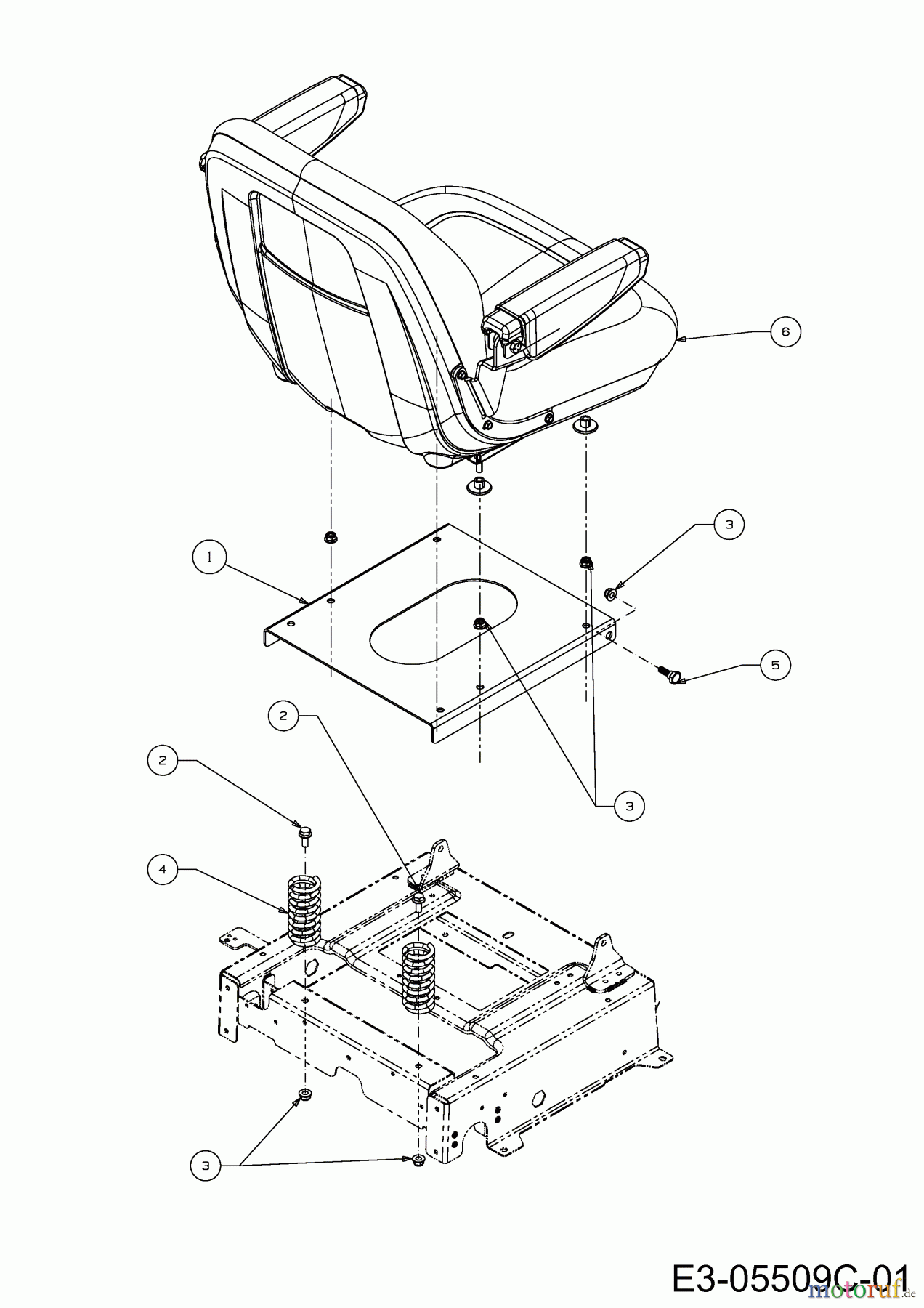 Cub Cadet Zero Turn Z-Force 46 S 17AI5BHH603 (2012) Sitz