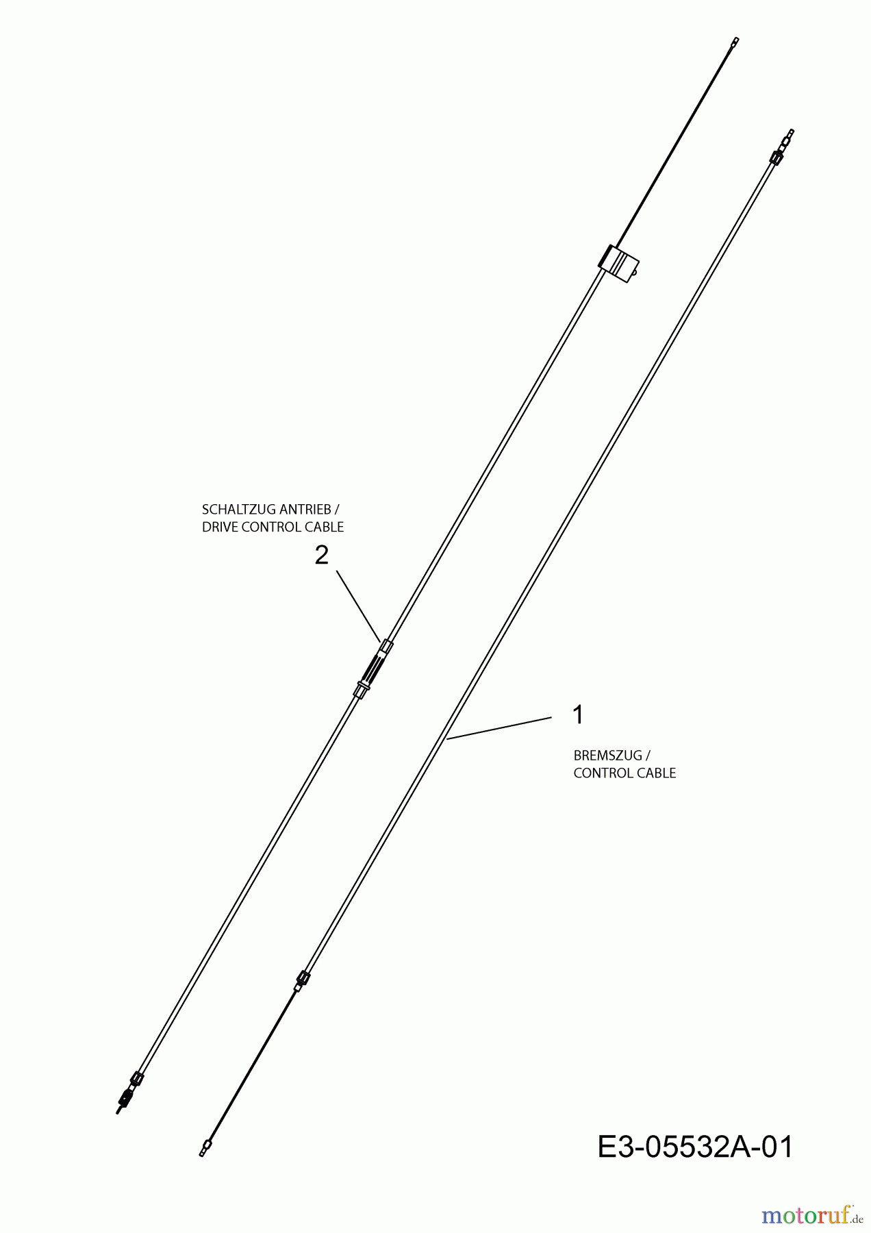 Lux Tools Motormäher mit Antrieb B 48 HMAECO 12A-129L694 (2011) Bowdenzüge