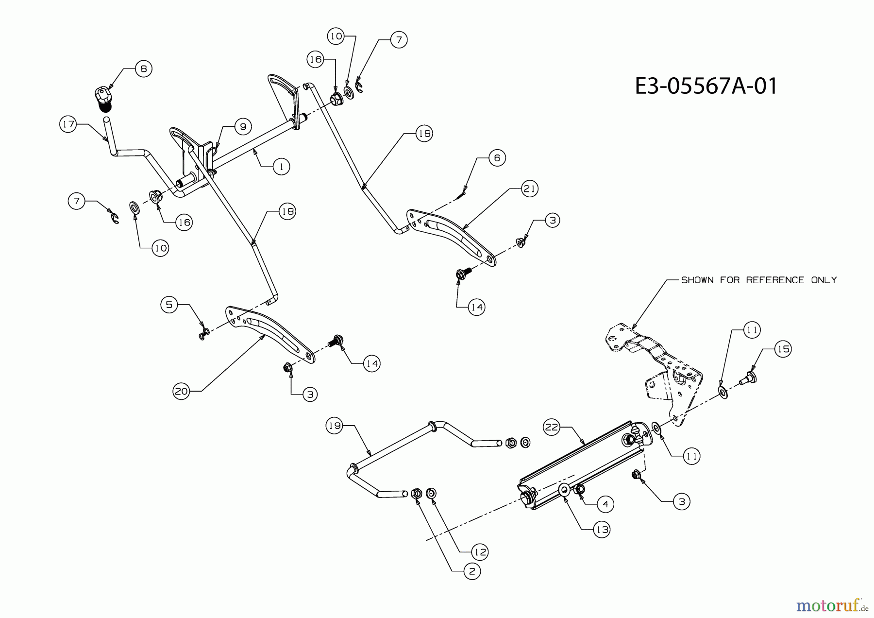 Efco Rasentraktoren Kommand 92/15.5 H 13AM71KE637 (2011) Mähwerksaushebung