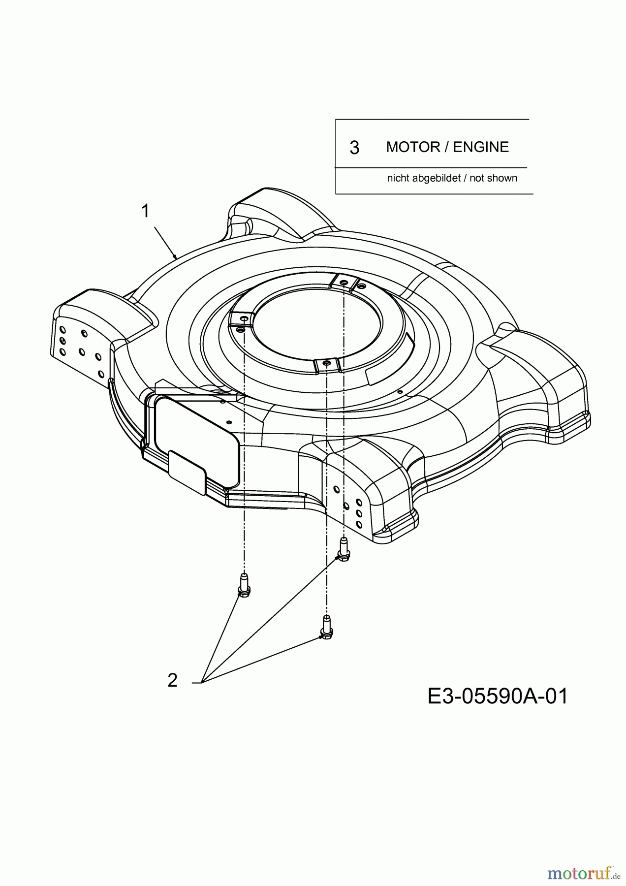 MTD Motormäher mit Antrieb SP 56 SD 12A-26M1676 (2010) Mähwerksgehäuse, Motor