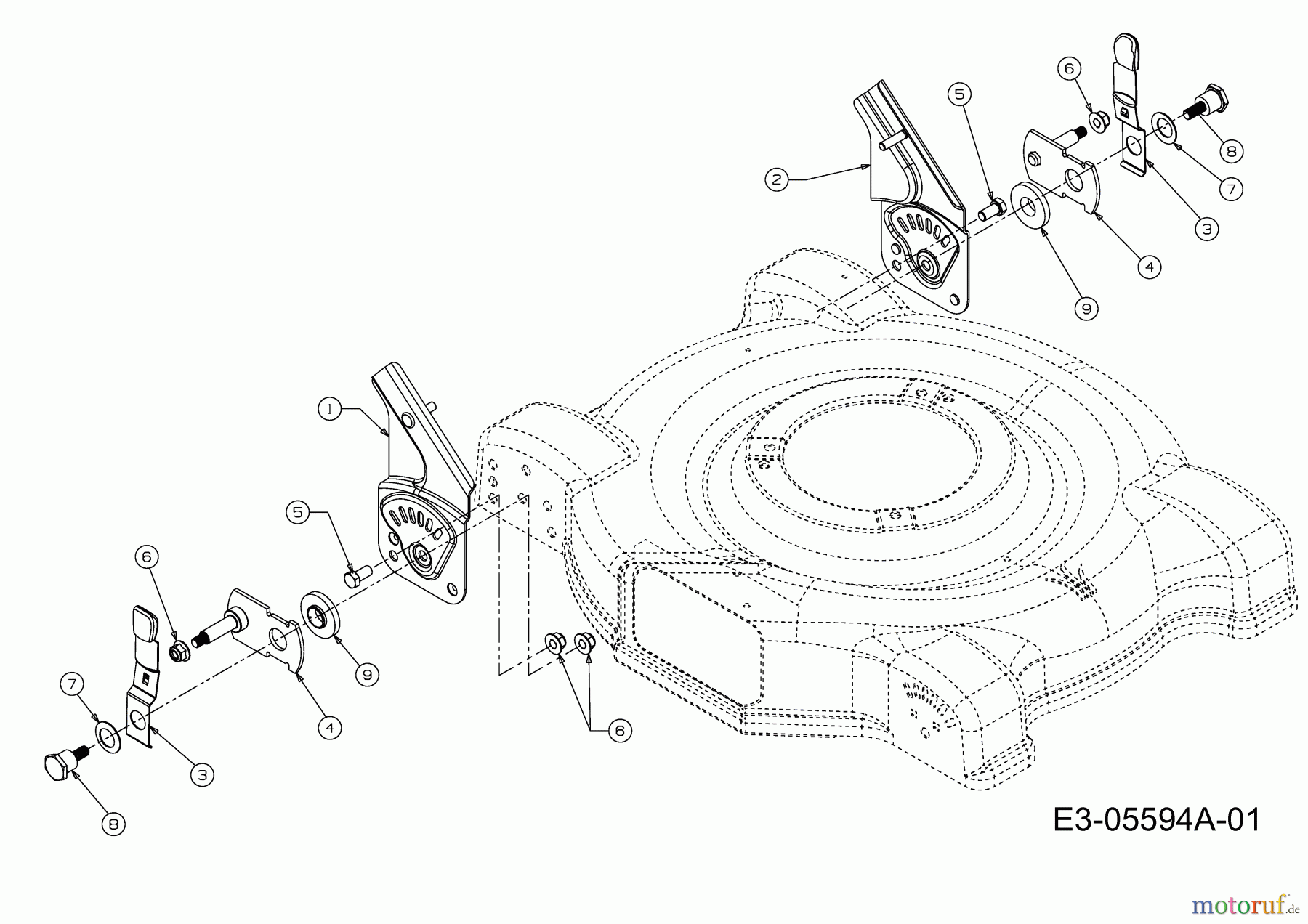MTD Motormäher mit Antrieb SP 56 SD 12A-26M1676 (2010) Höhenverstellung hinten