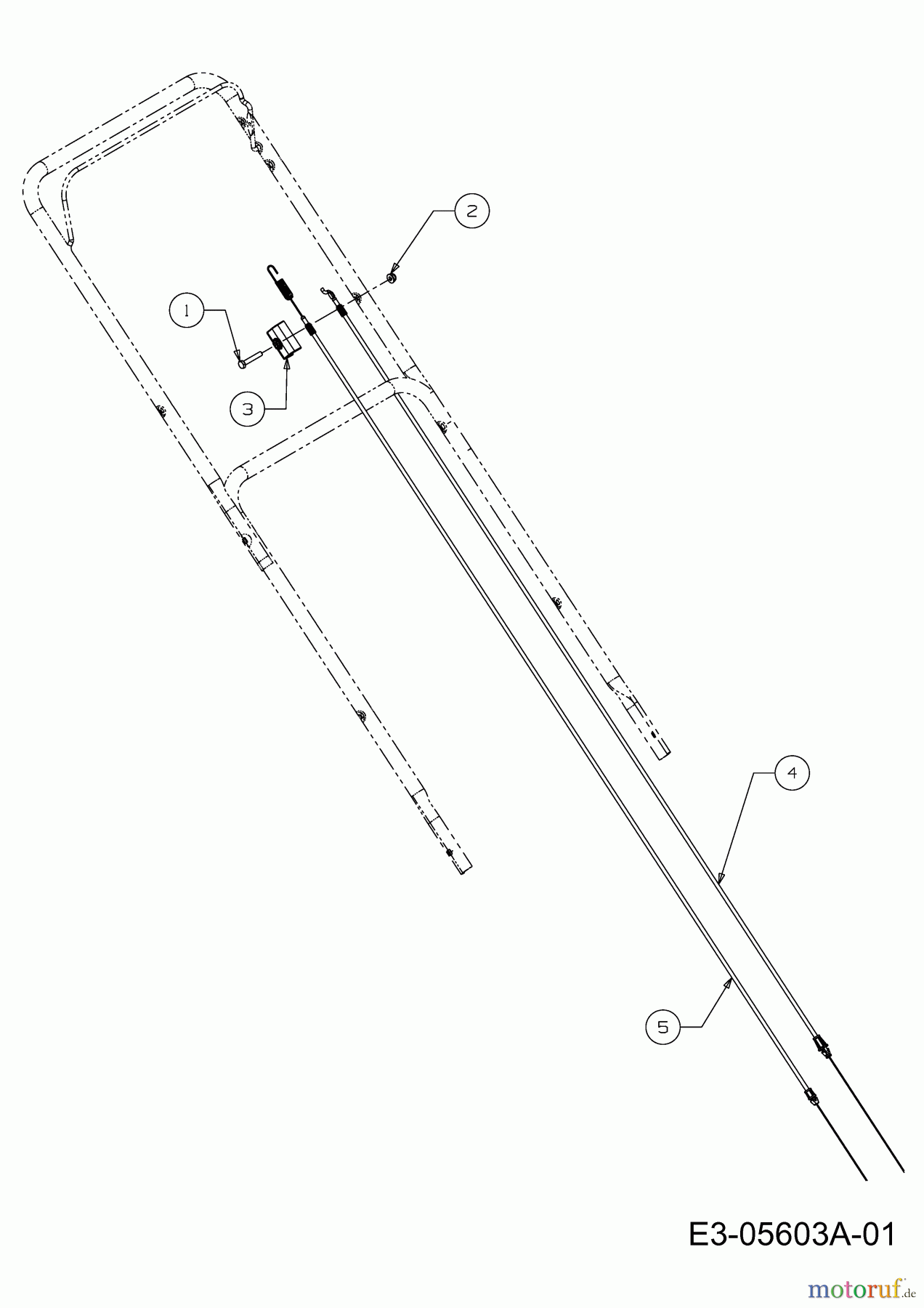 MTD Motormäher mit Antrieb SP 56 SD 12A-26M1676 (2010) Bowdenzüge