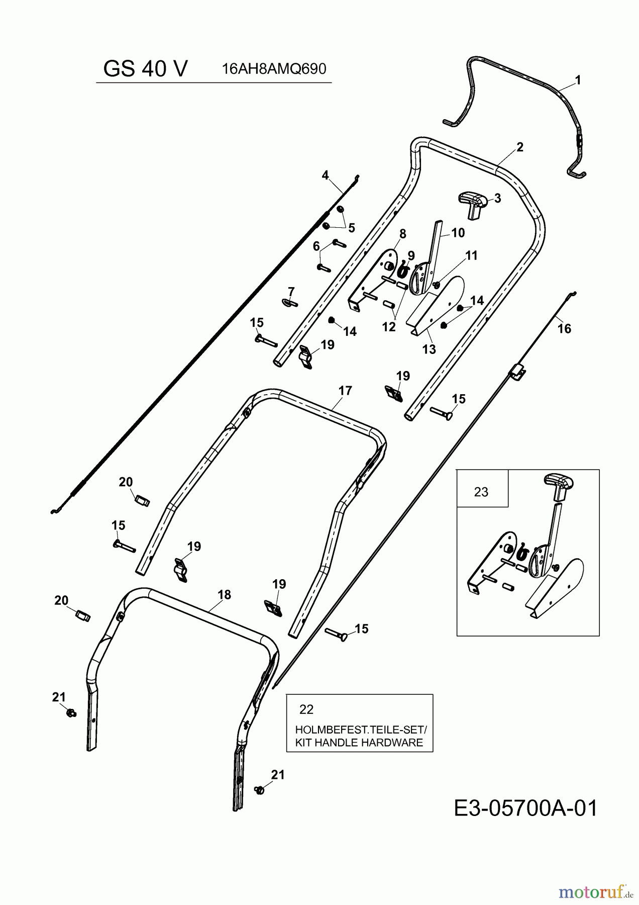 Gutbrod Motorvertikutierer GS 40 V 16AH8AMQ690 (2010) Holm