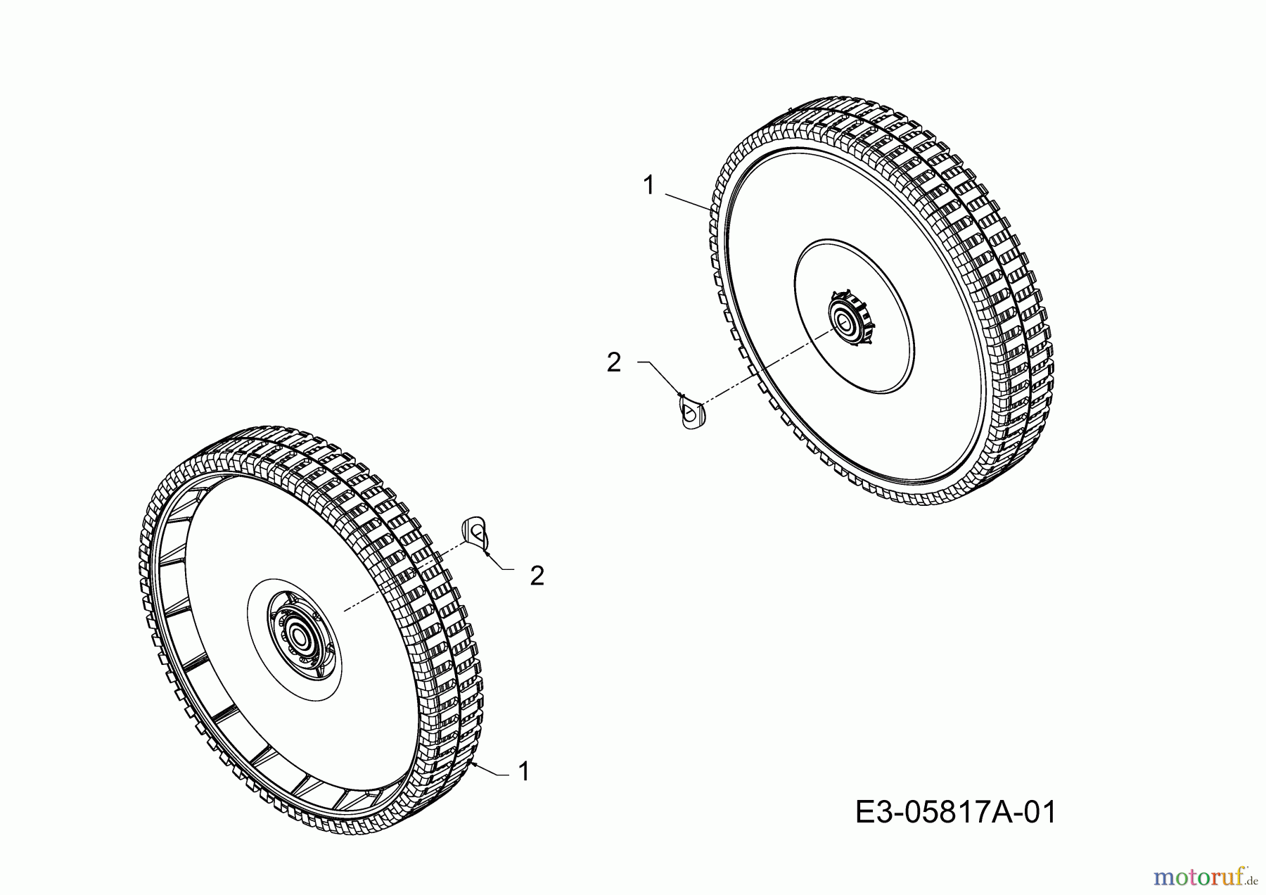  Cmi Motormäher 48 B 11C-J60G620  (2010) Räder 300mm