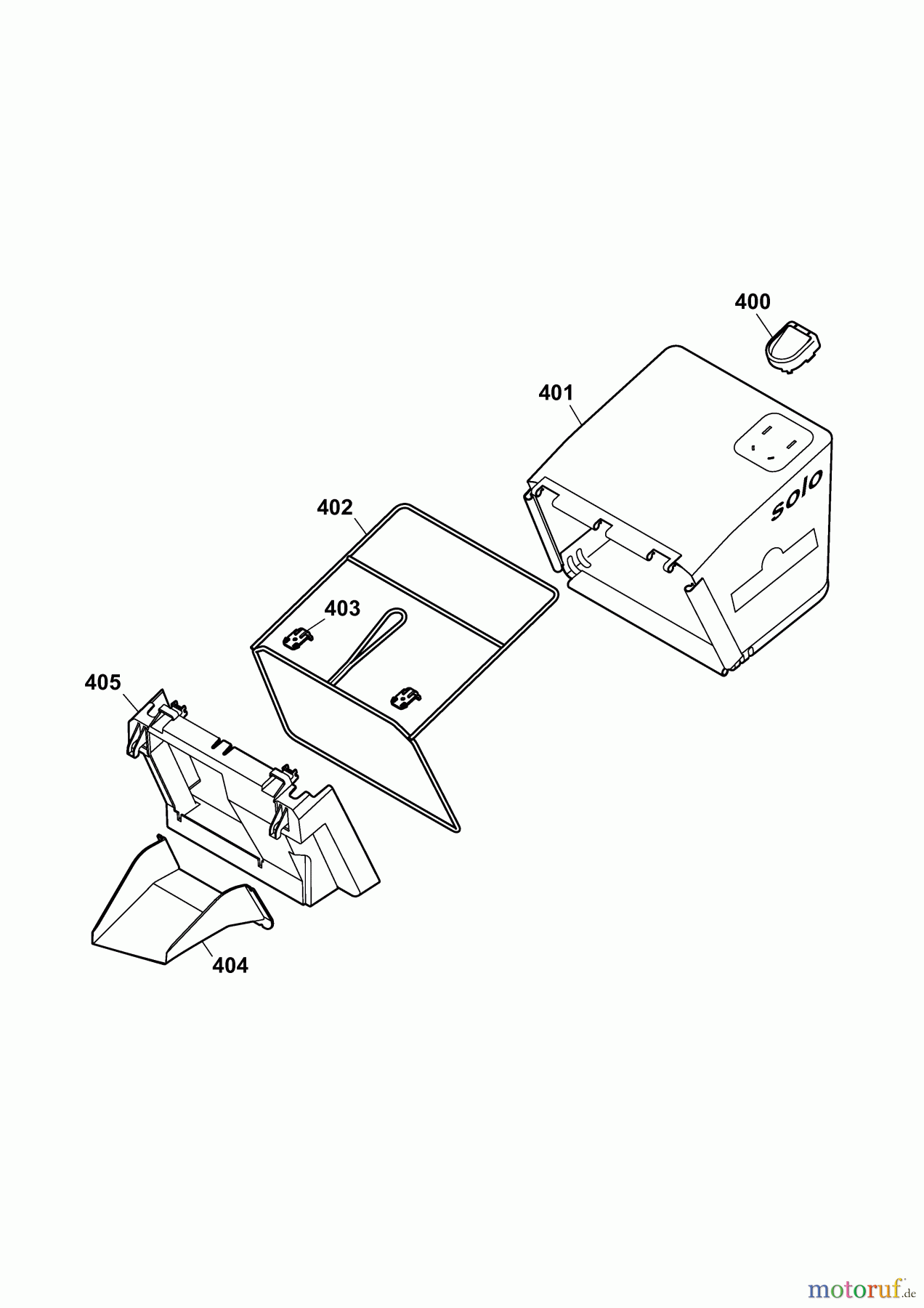  Wolf-Garten Elektromäher Compact plus 37 E 4907003 Serie G  (2010) Grasfangsack