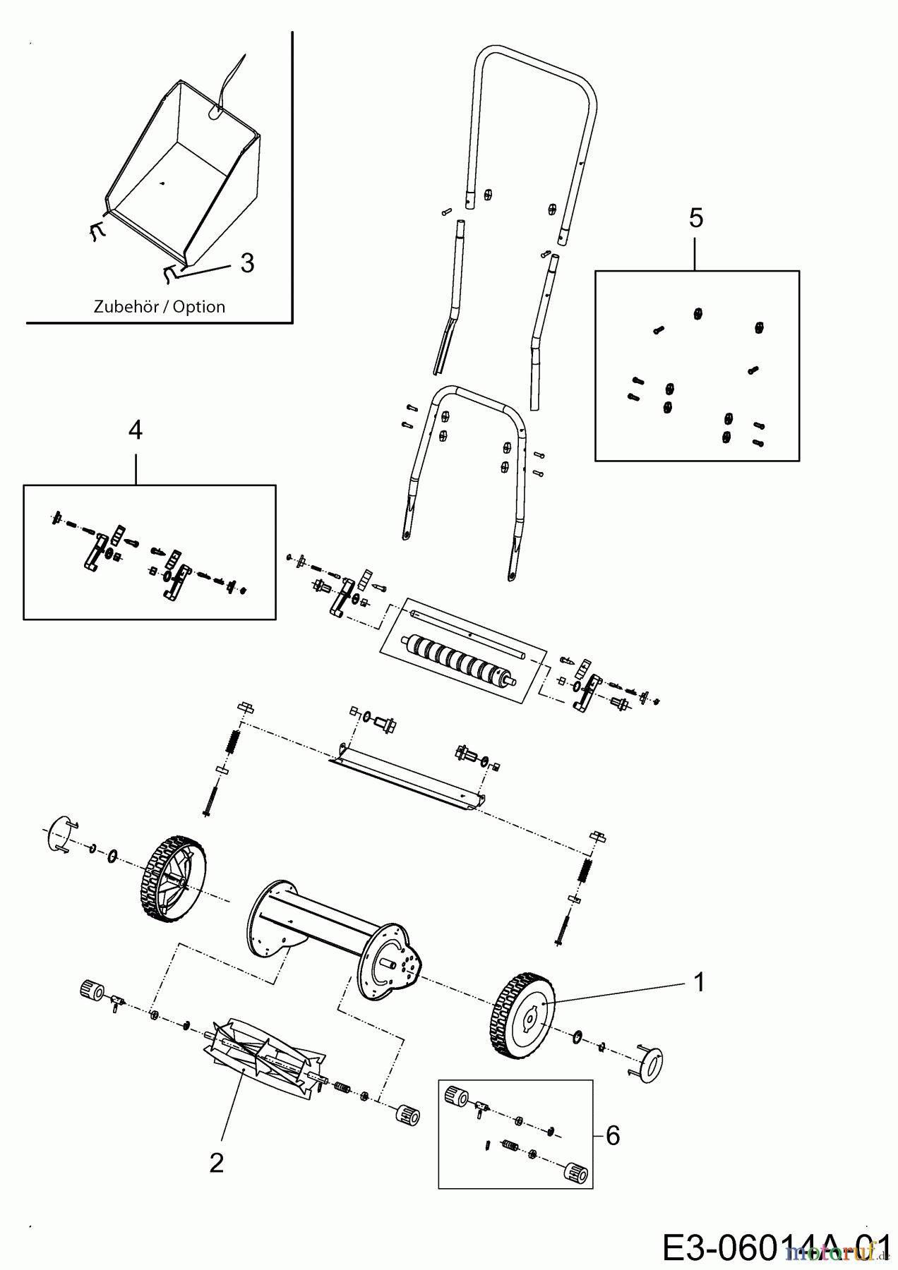 Wolf-Garten Spindelmäher TT 350 S 3622000 (2012) Grundgerät