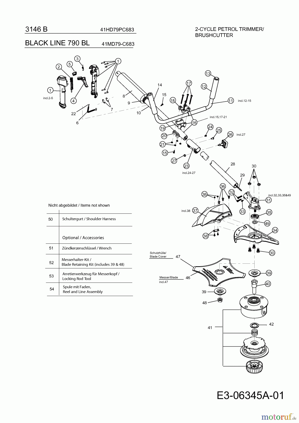 Black-Line Motorsensen 790 BL 41MD79-C683 (2012) Grundgerät