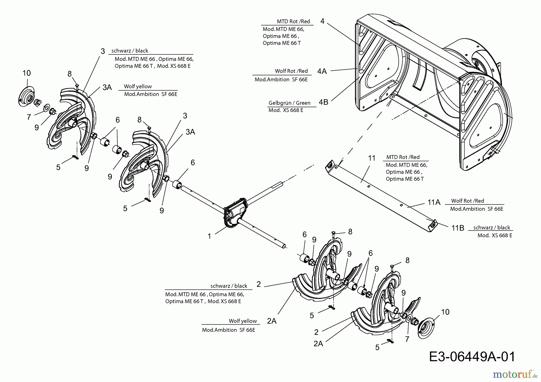  MTD Schneefräsen Optima ME 66 T 31AY74T3678  (2014) Fräsgehäuse