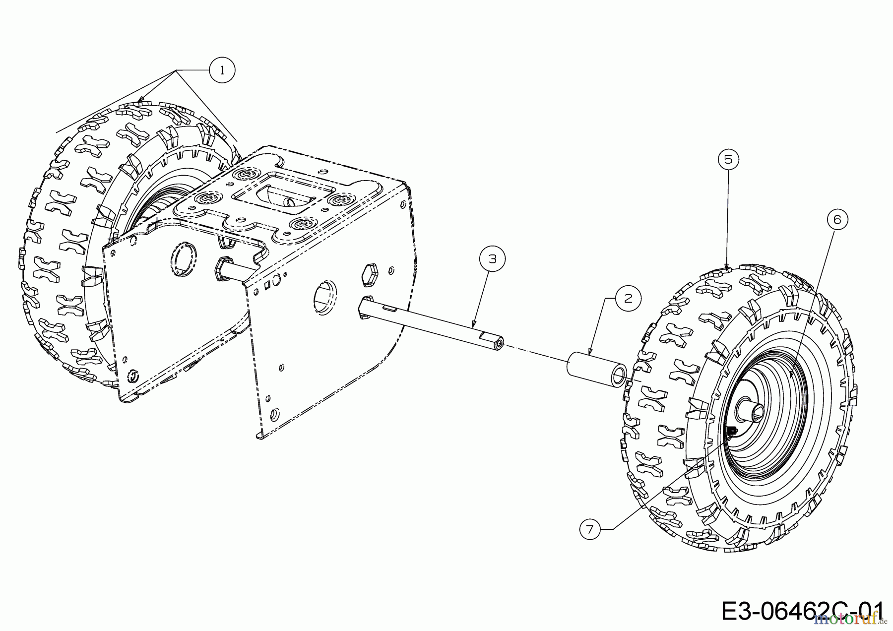  MTD Schneefräsen M 61 31A-62C2678  (2018) Räder 13x4x6