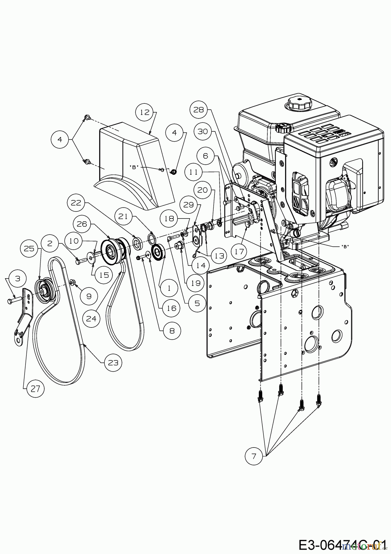 Cub Cadet Schneefräsen 933 SWE 31AY95KV603 (2017) Fahrantrieb, Fräsantrieb