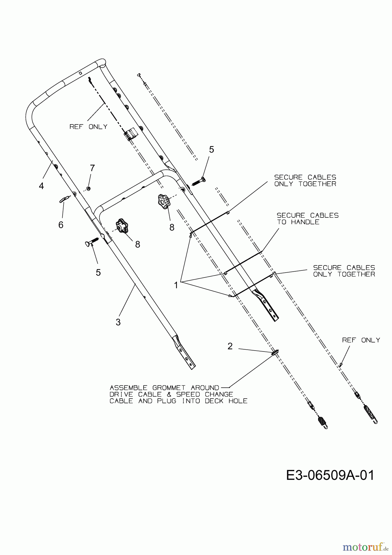 MTD Motormäher mit Antrieb SPK 53 12AI837D678 (2009) Holm Seriennr. ...K...
