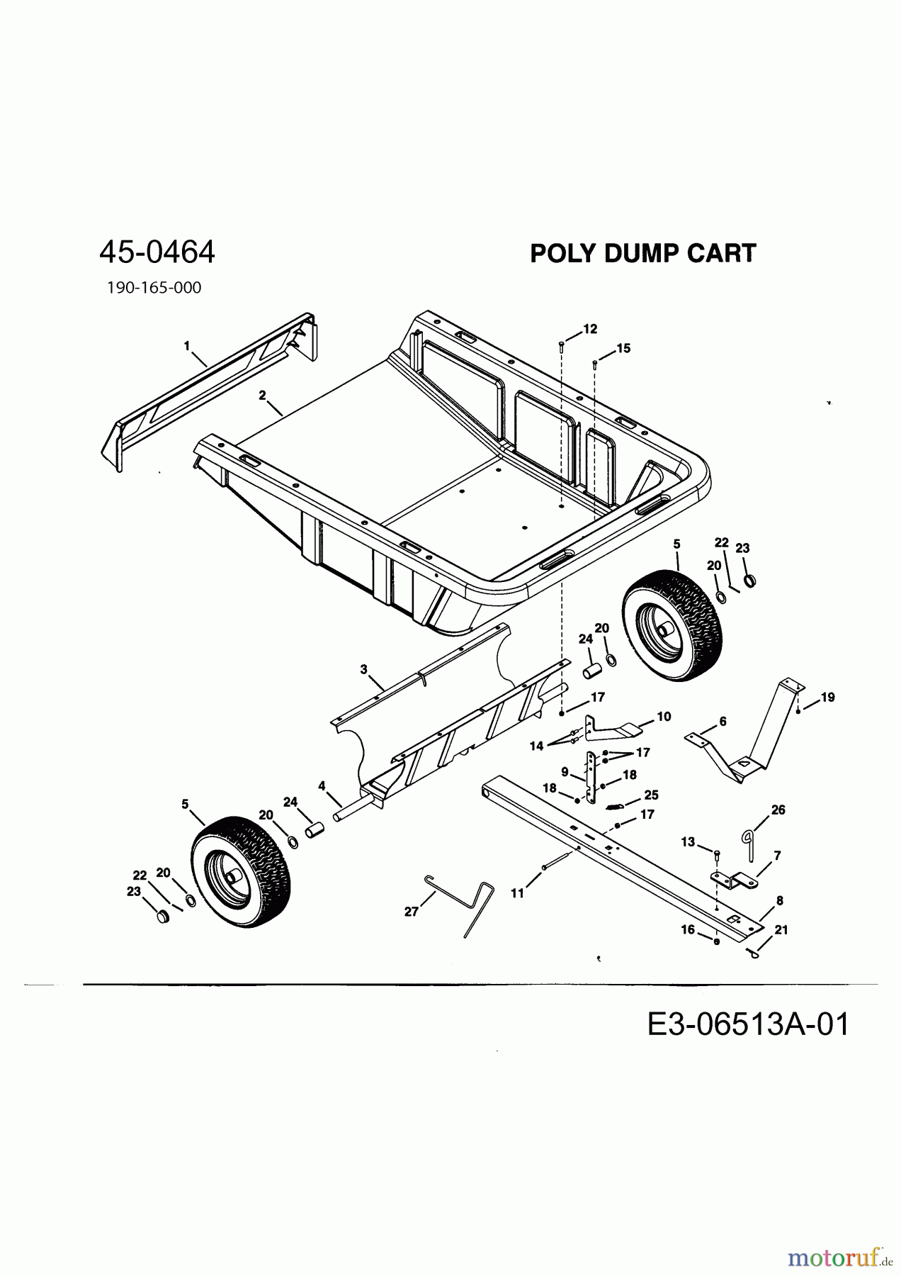 MTD Zubehör Zubehör Garten- und Rasentraktoren Anhänger Smart Cart (45-0464-100) 196-062-000 (2016) Grundgerät