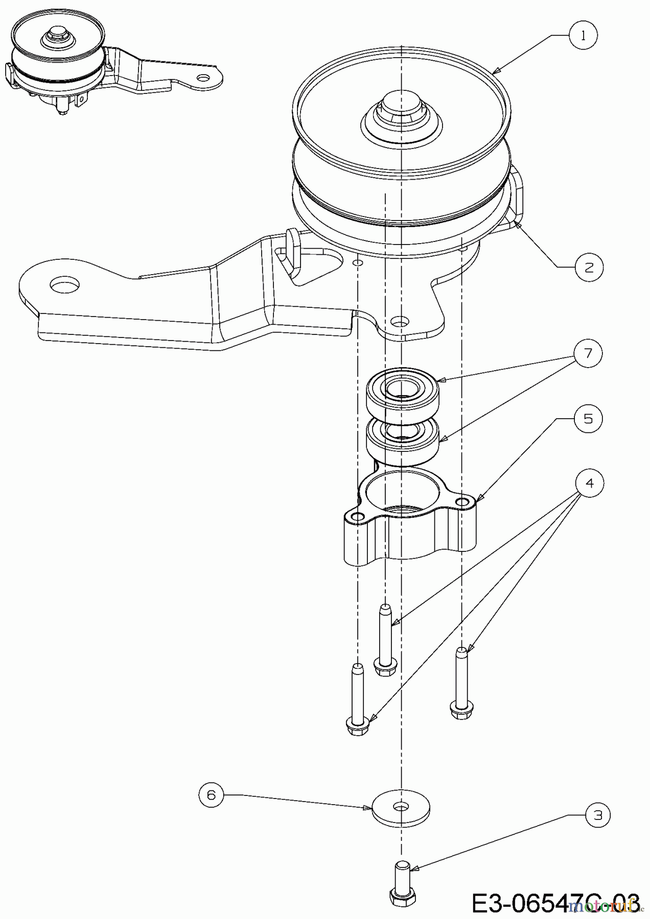  Blisar Rasentraktoren GF 140 13H2765F607  (2017) Variator