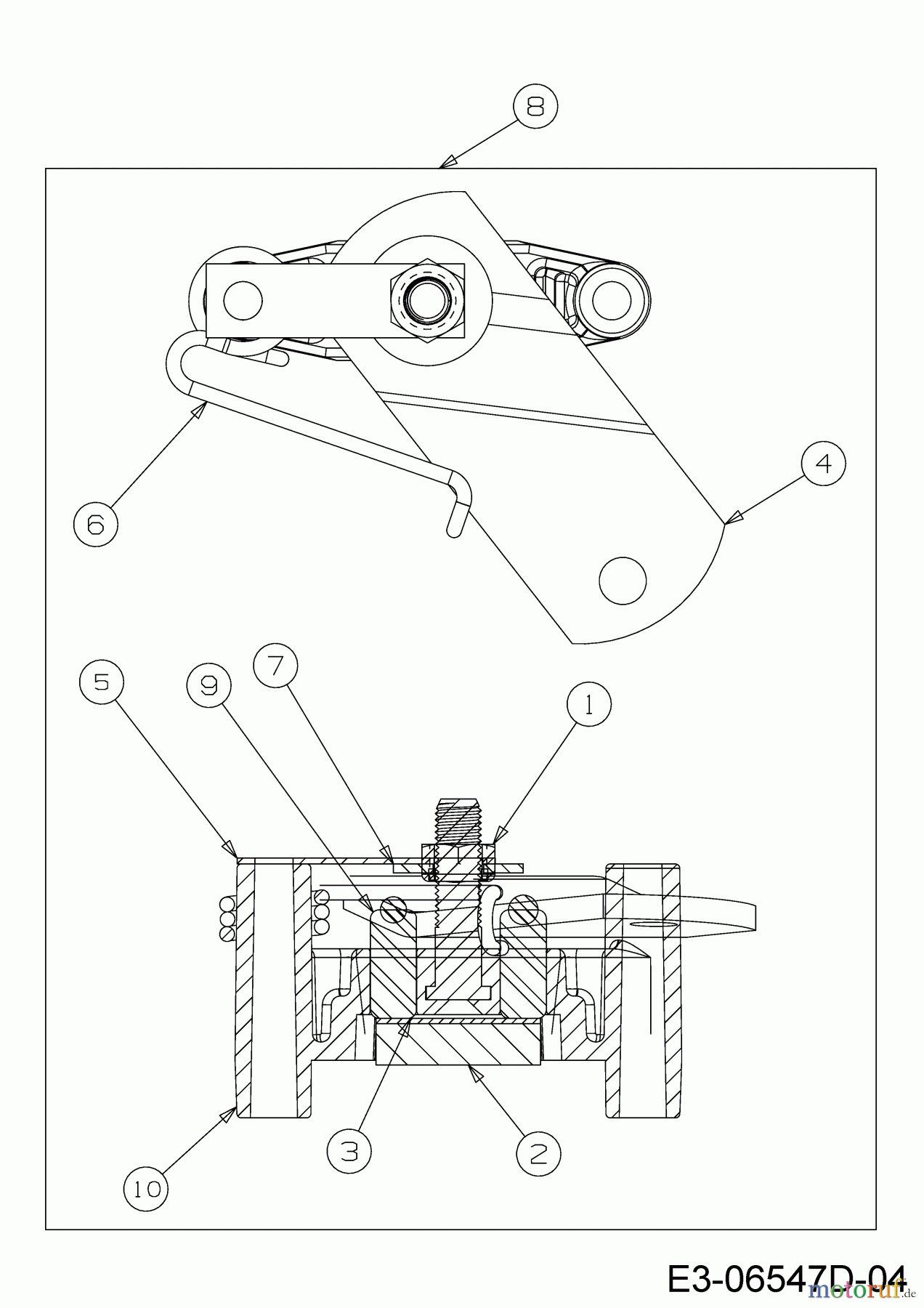  MTD Rasentraktoren MTD 76 13H2765F600  (2018) Bremse