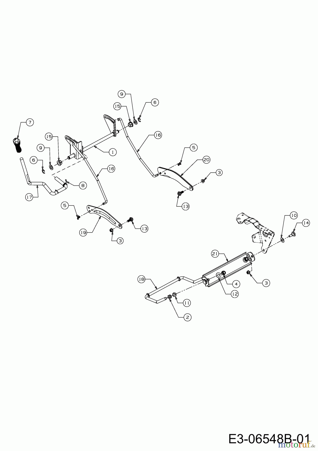 Cub Cadet Rasentraktoren CC 715 TN 13AD77DN603 (2012) Mähwerksaushebung