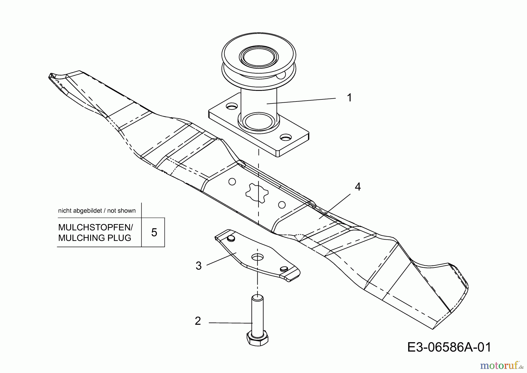 Sterwins Motormäher mit Antrieb 460 HTC 12C-J6AQ638 (2011) Messer