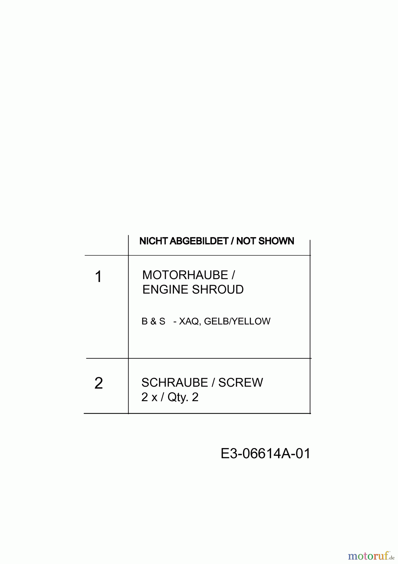 Wolf-Garten Motormäher mit Antrieb Ambition 46 AB 12A-J54H650  (2013) Motorhaube