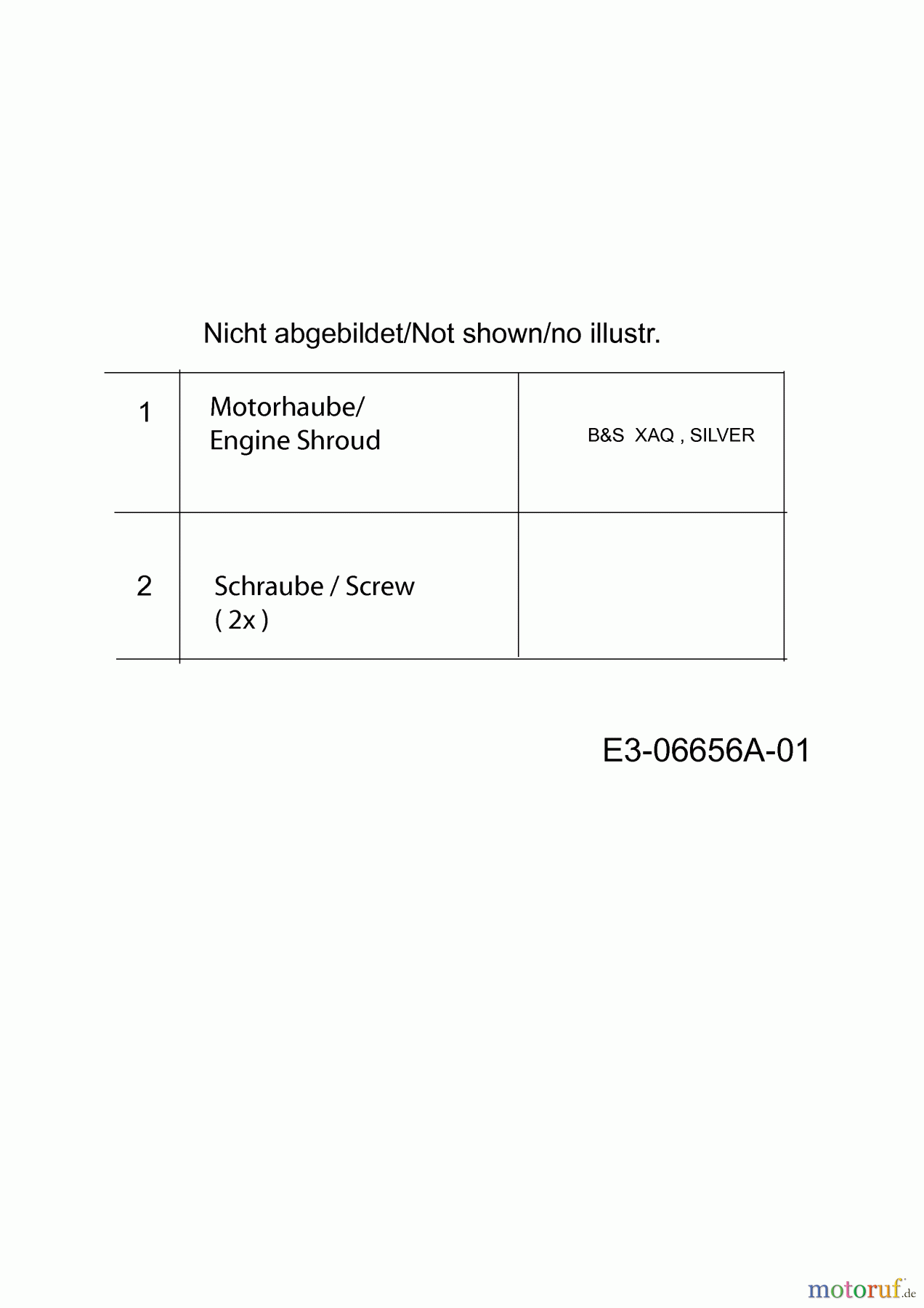 Mr.Gardener Motormäher mit Antrieb D 4046 T 3 12E-J54M629 (2011) Motorabdeckung