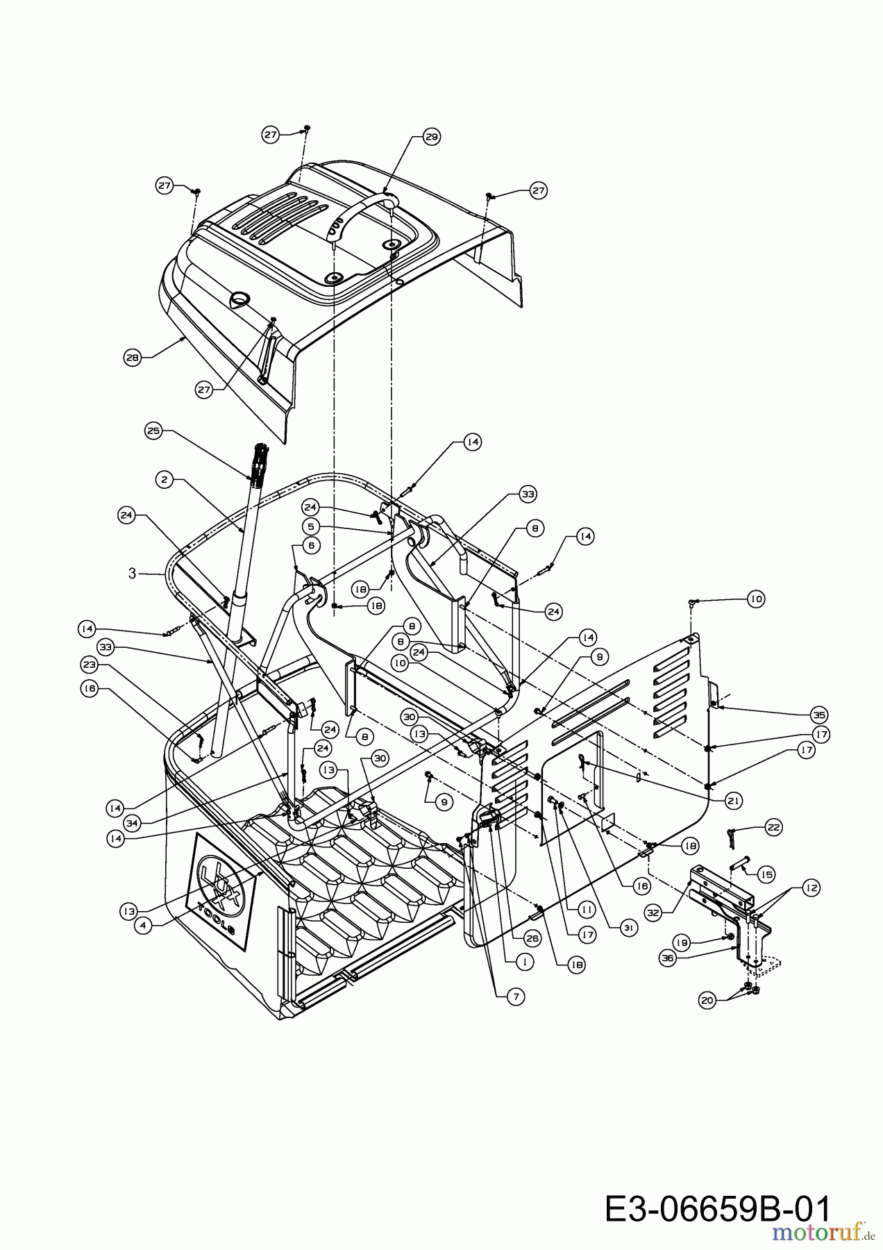 Lux Tools Rasentraktoren RT 155-92 H 13SM77TE694 (2012) Grasfangvorrichtung