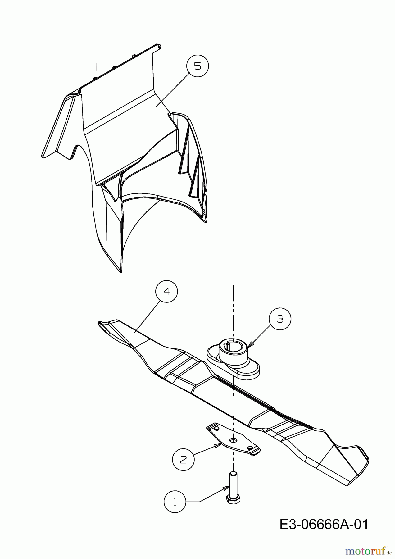 Lux Tools Motormäher B 48 HM 11C-128R694 (2012) Messer