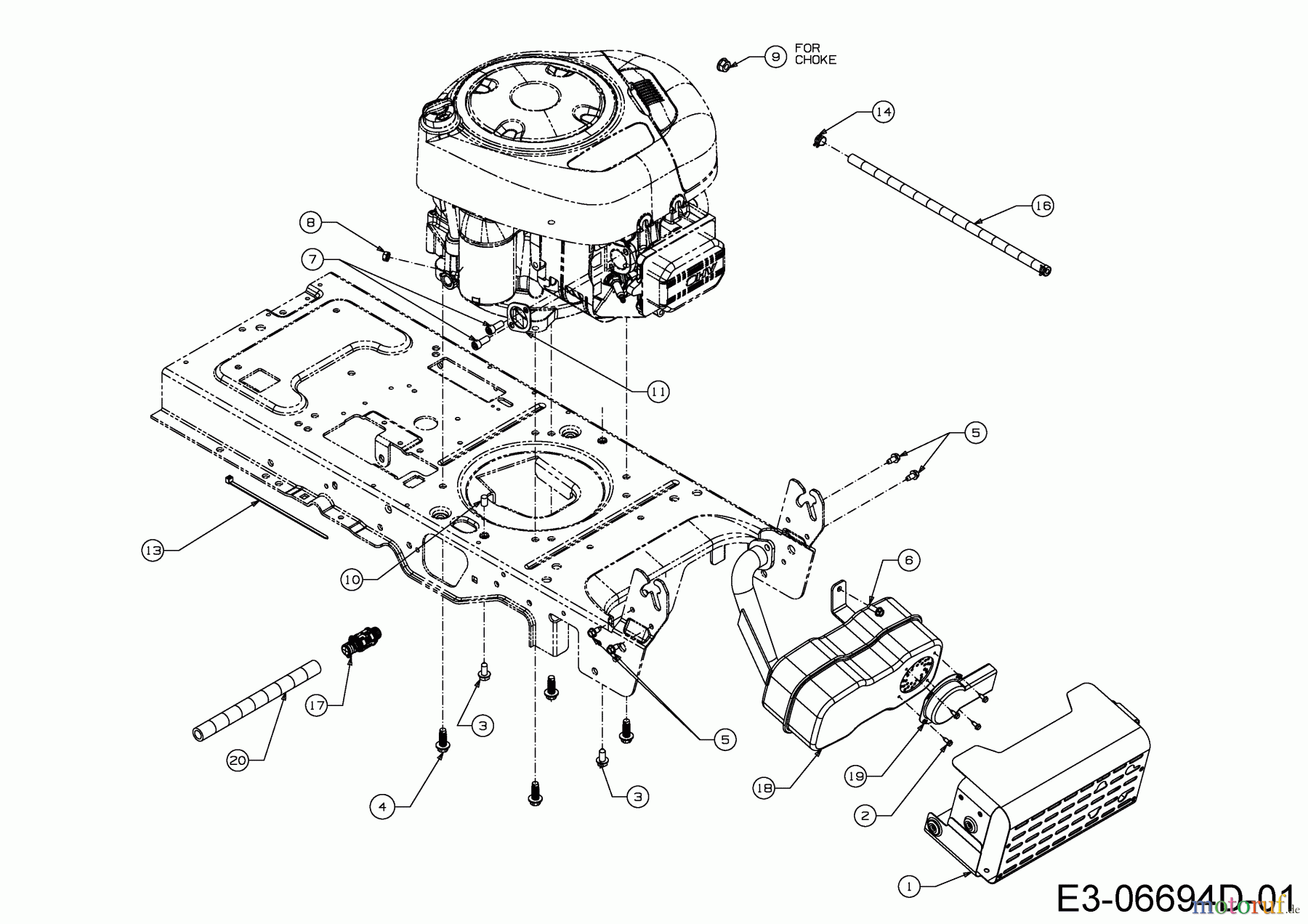  Gartenland Rasentraktoren GL 13,5-92 H 13HH993E640  (2014) Motorzubehör