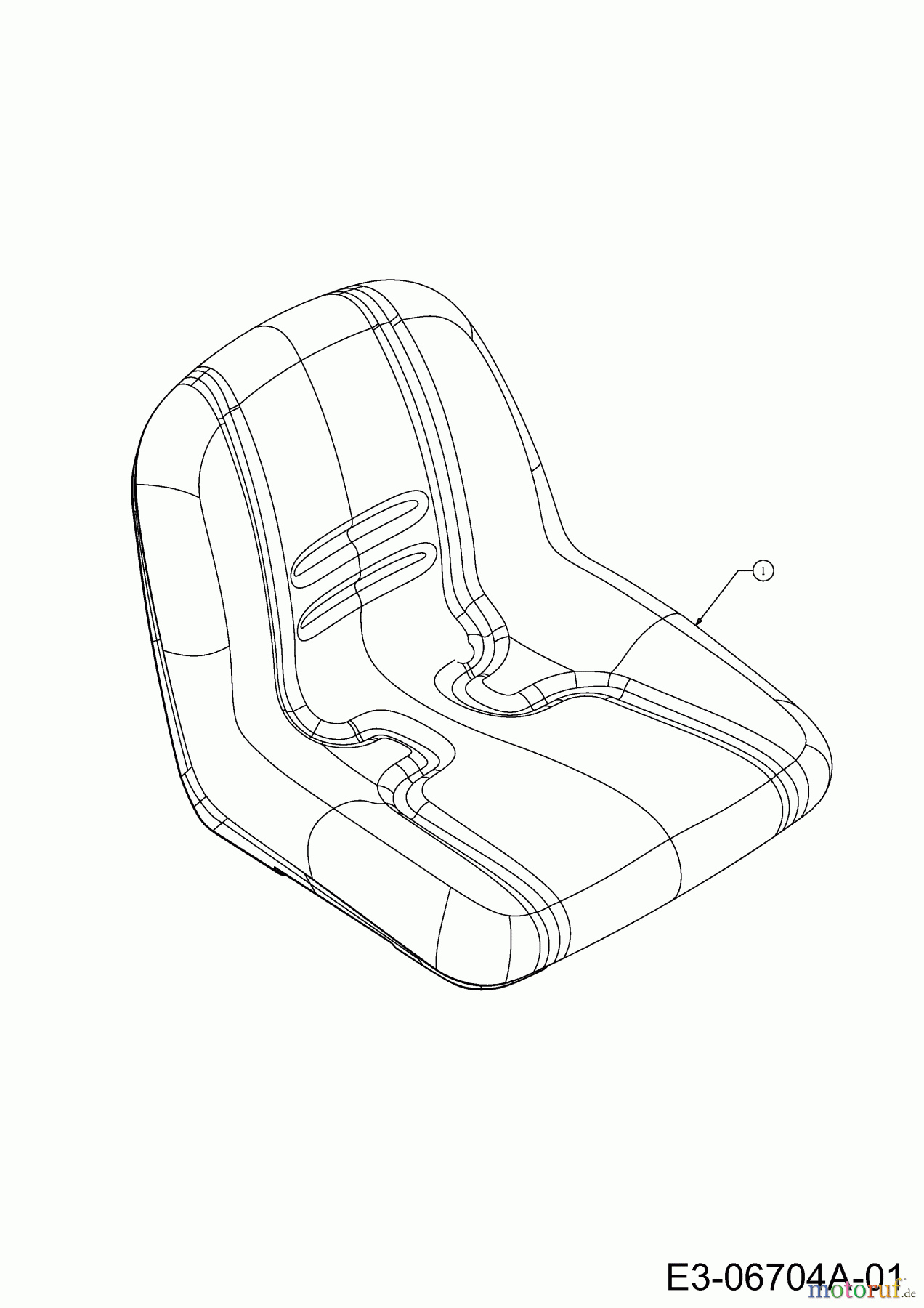 MTD Zero Turn P 170 HZ-S 17AE2ACS678 (2012) Sitz