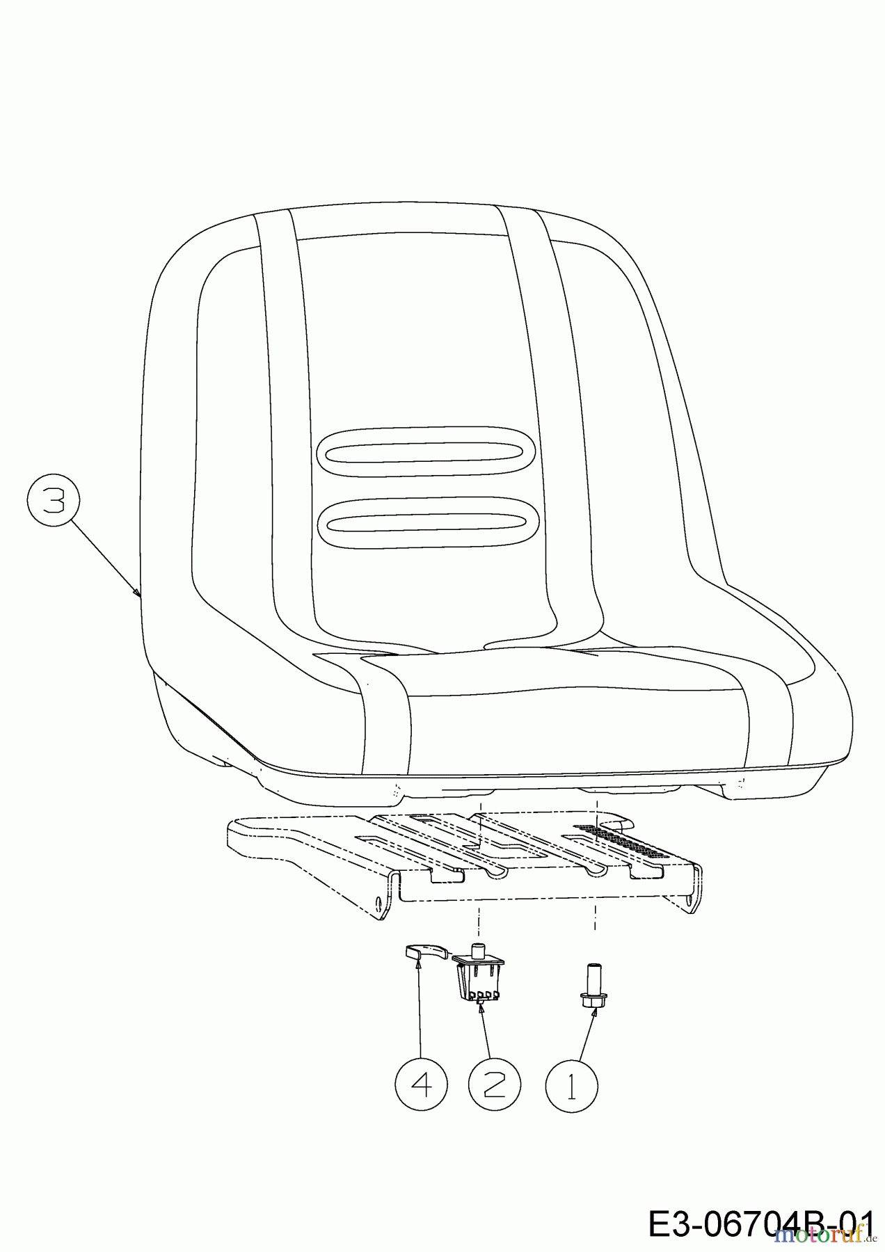 Cub Cadet Zero Turn RZT S 46 17BICBDT603 (2015) Sitz