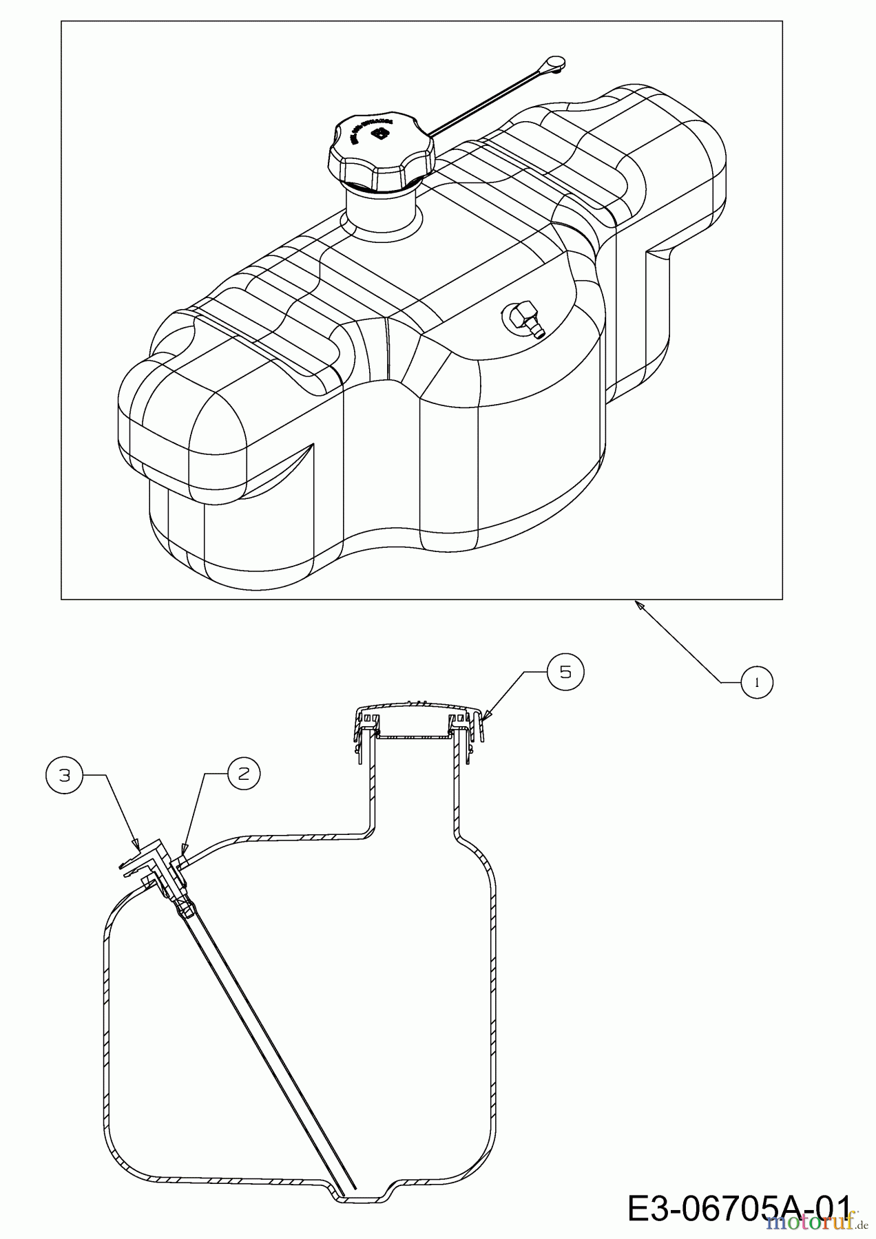 MTD Zero Turn P 170 HZ-S 17AE2ACS678 (2013) Tank