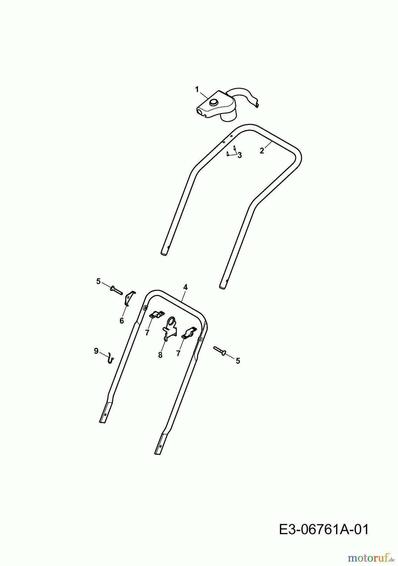  Tchibo Elektromäher 2.34 E 276212  (2011) Holm, Schalter