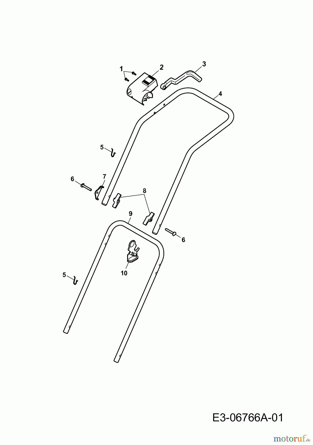 Tchibo Elektromäher 2.34 E 272213 (2011) Holm, Schalter