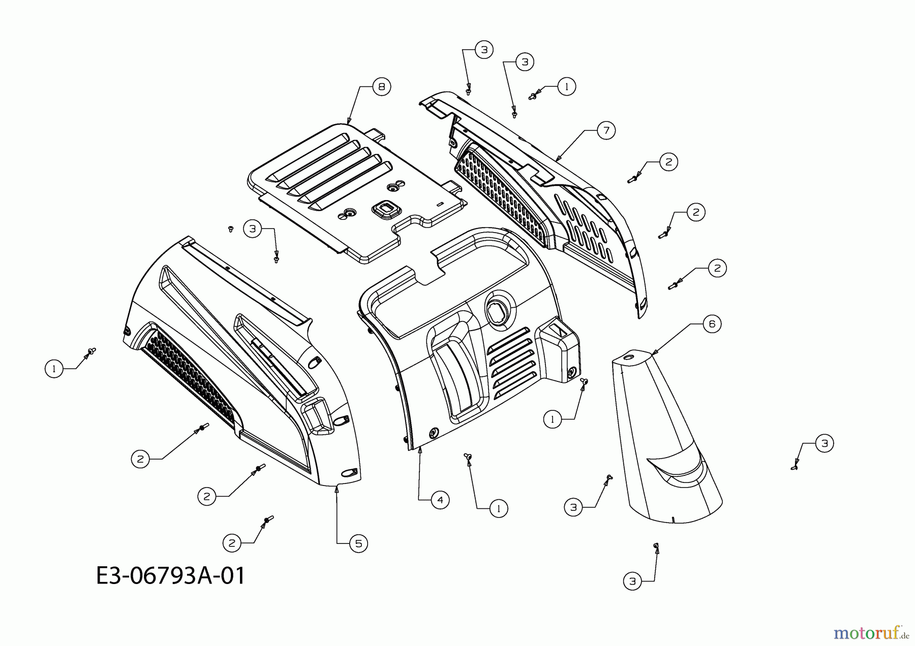  MTD Rasentraktoren Minirider 60 E 13C1054-600  (2011) Verkleidungen