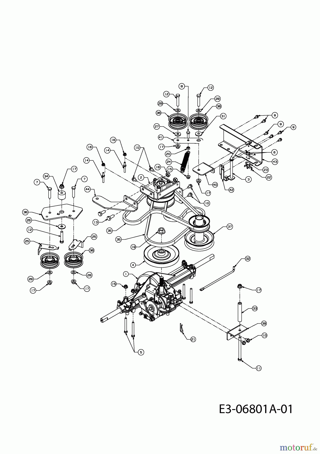 Gutbrod Rasentraktoren JLX 60 RA 13W4054-690 (2010) Fahrantrieb