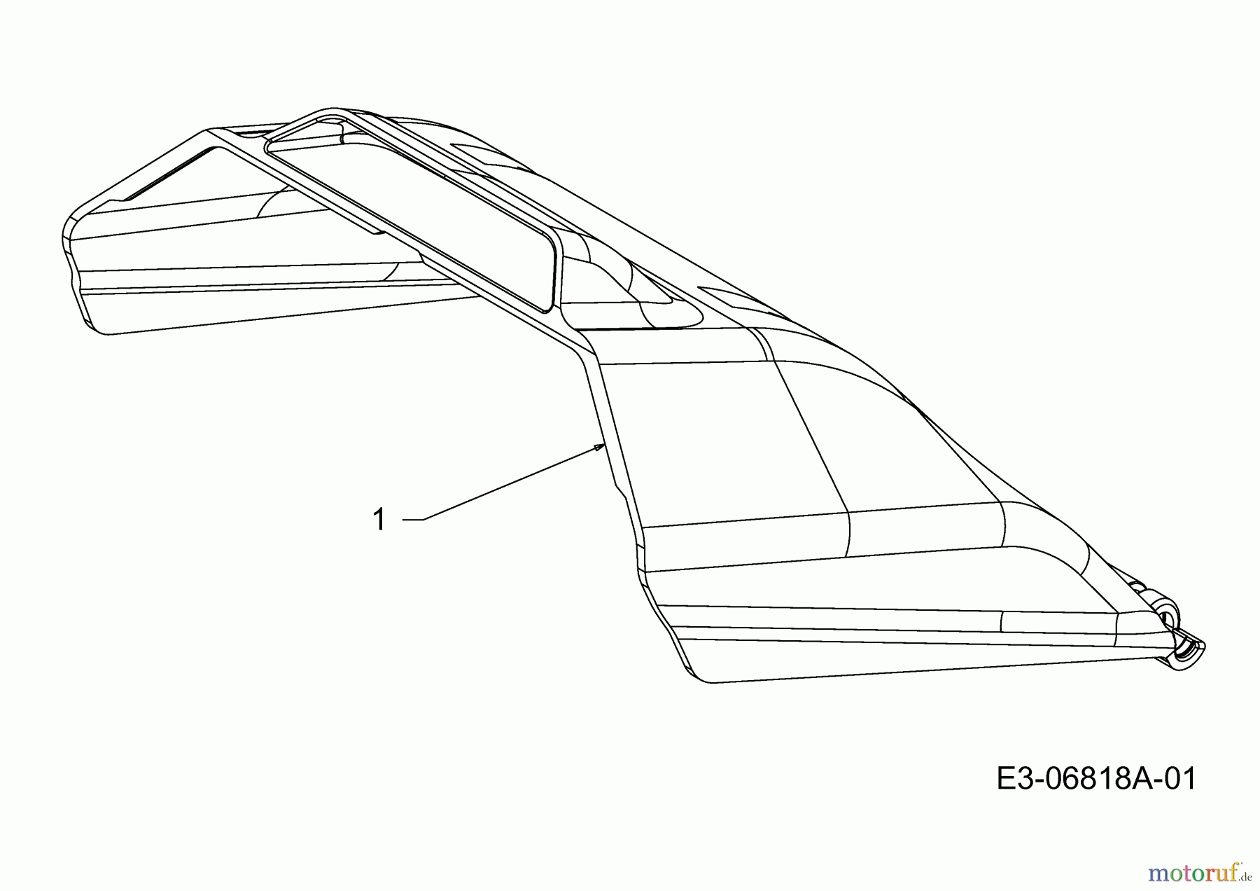 Wolf-Garten Elektromäher Ambition 33 E 18D-M4D-650  (2011) Heckklappe