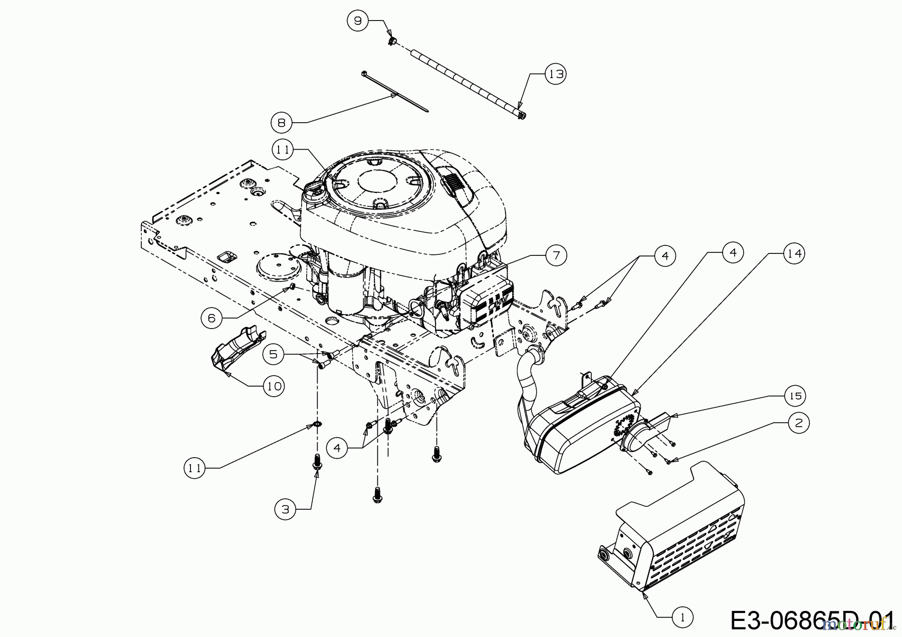 MTD Rasentraktoren 17.5/42 13AN775S308 (2018) Motorzubehör