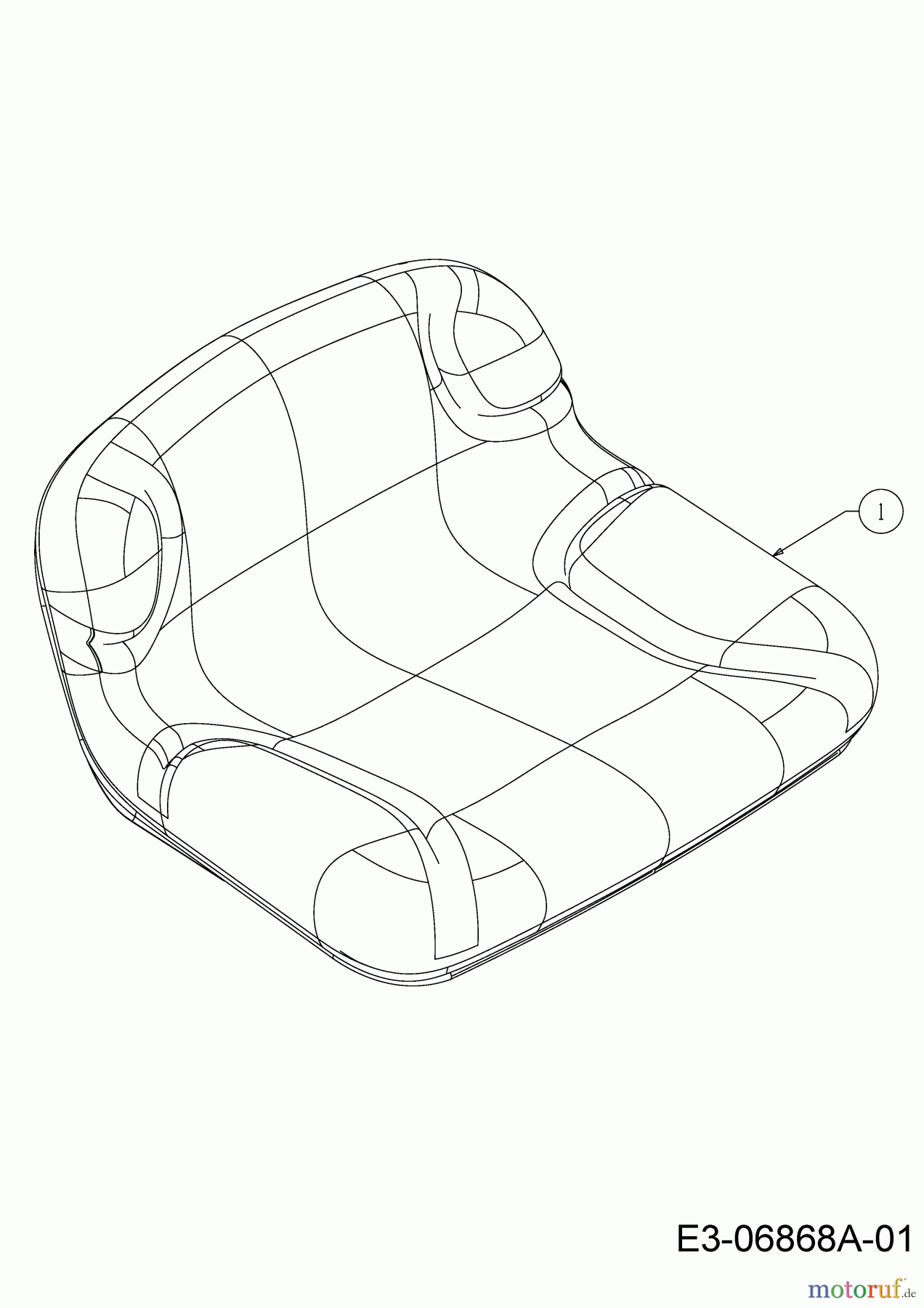 MTD Rasentraktoren 17.5/42 13AN775S308 (2018) Sitz