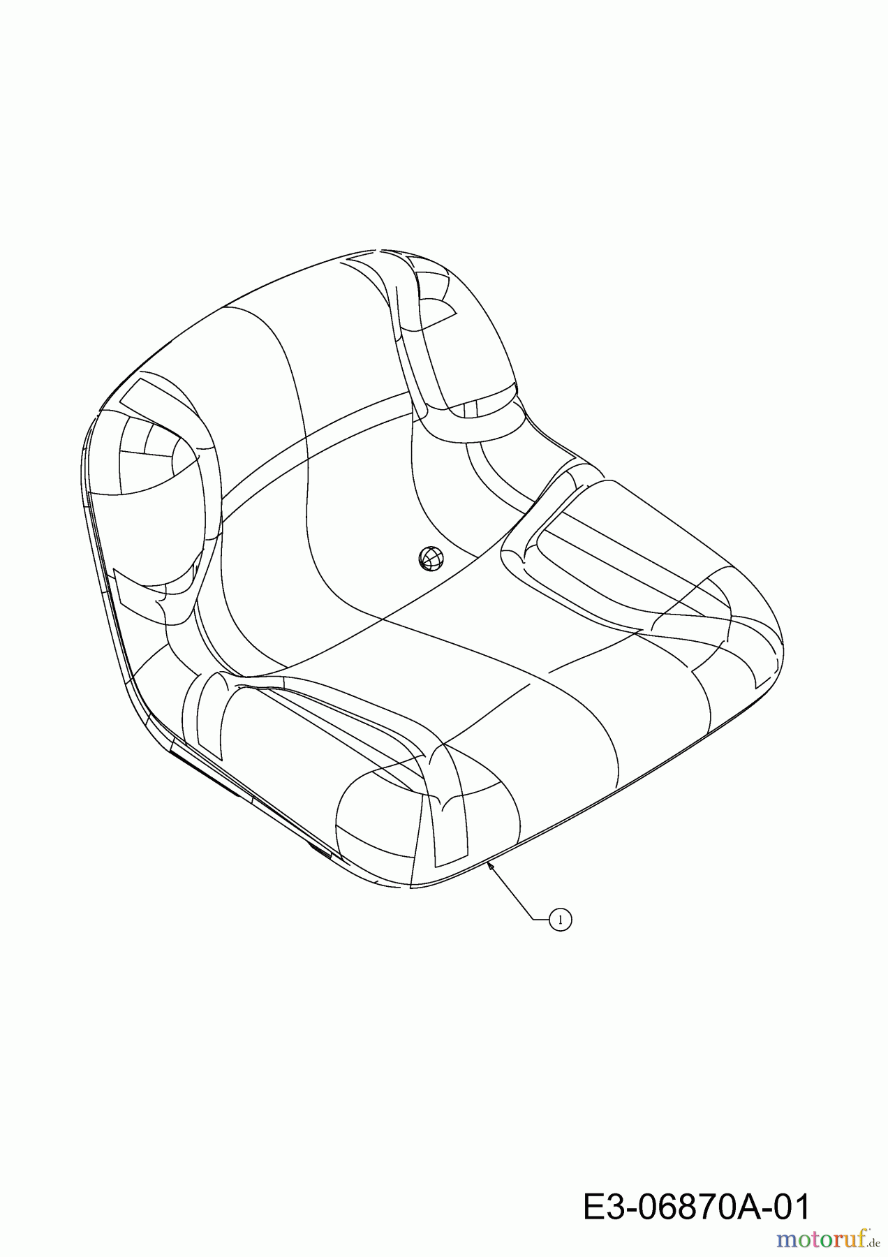 MTD Rasentraktoren 22/46 13AT77KT308 (2018) Sitz