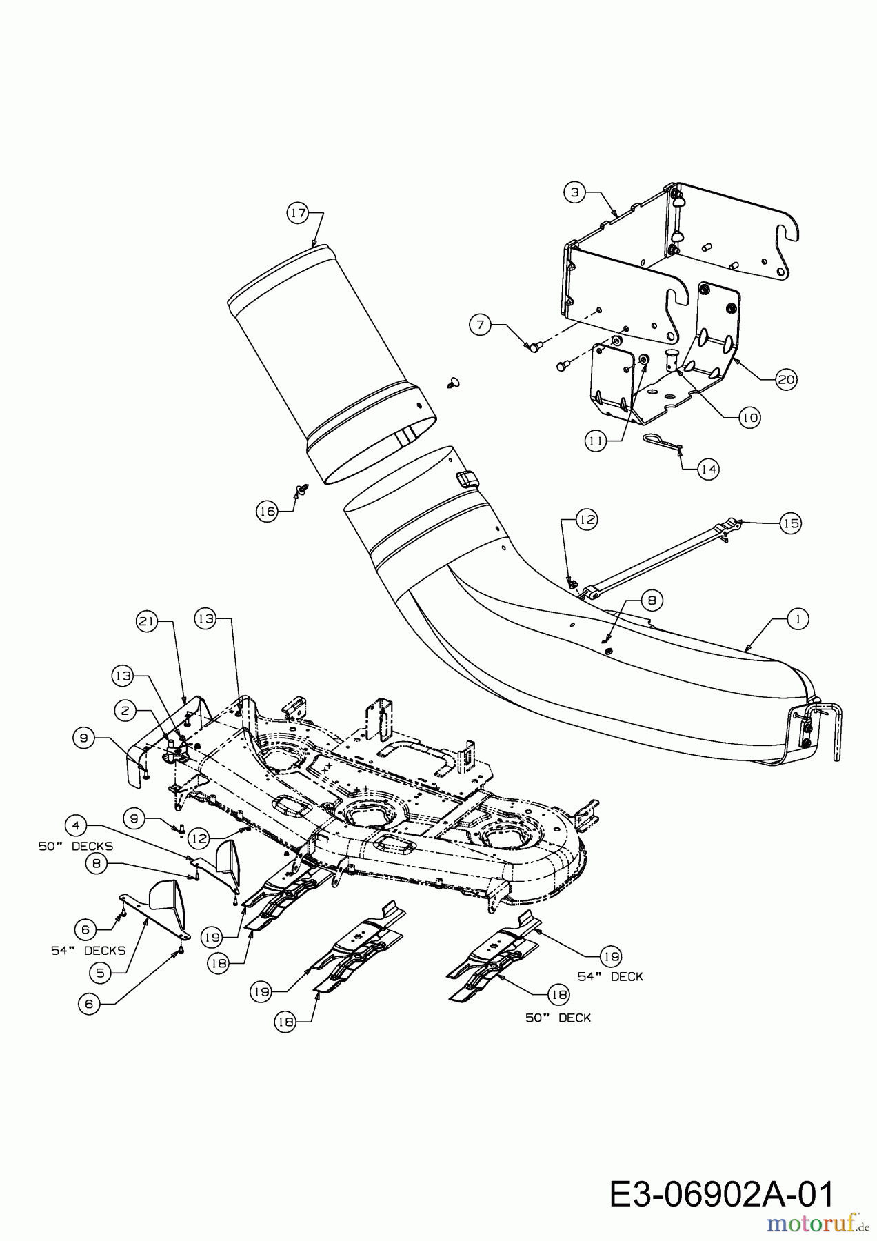 MTD Zubehör Zubehör Garten- und Rasentraktoren Grasfangvorrichtung für 900 Serie (NX-09) mit Mähwerk P (50