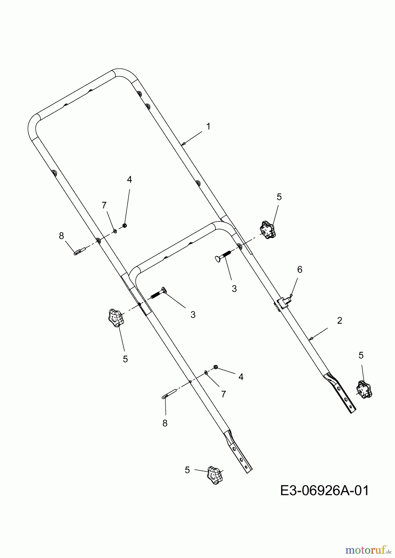  Mastercut Motormäher mit Antrieb SP 530 BL 12C-848R659  (2011) Holm