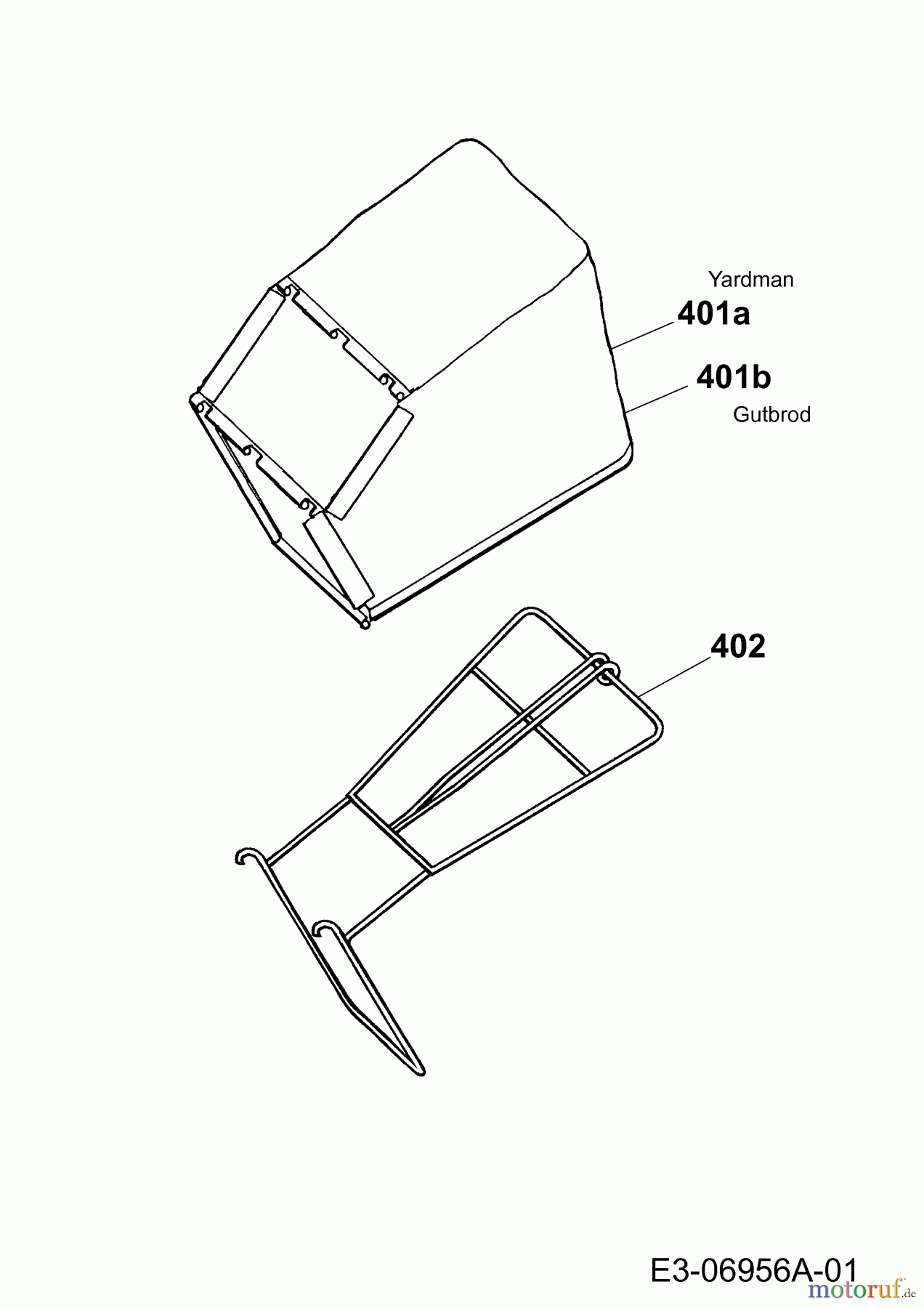 Yard-Man Motormäher YM 5519 PO-L 11AWB5JT643 (2011) Grasfangsack