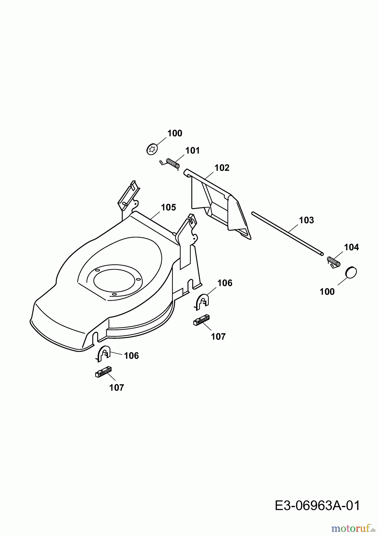 Gutbrod Motormäher mit Antrieb HB 53 R 12AWC5JT690 (2011) Mähwerksgehäuse
