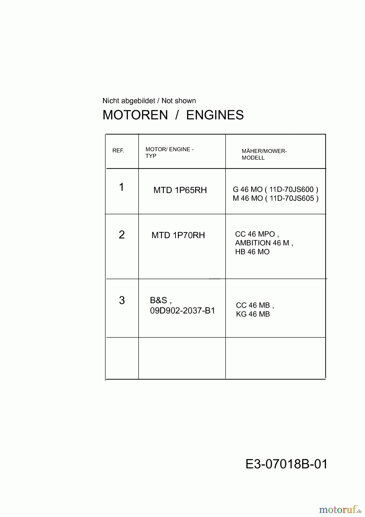 Wolf-Garten Motormäher Ambition 46 M 11A-70JT650 (2012) Motor