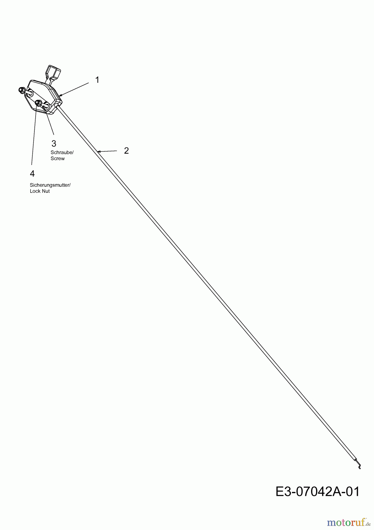  Yard-Man Motormäher YM 4518 MH 11D-70AQ643  (2011) Gaszug