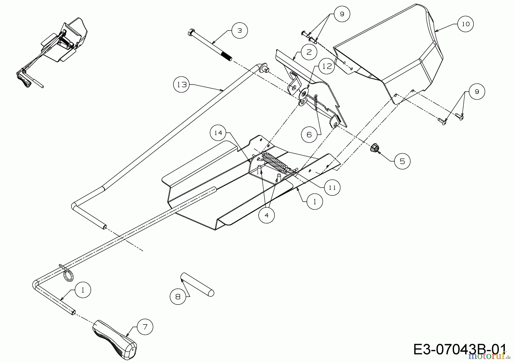 MTD Zubehör Zubehör Garten- und Rasentraktoren Mulch Kits für 450 Serie mit Mähwerk E (36