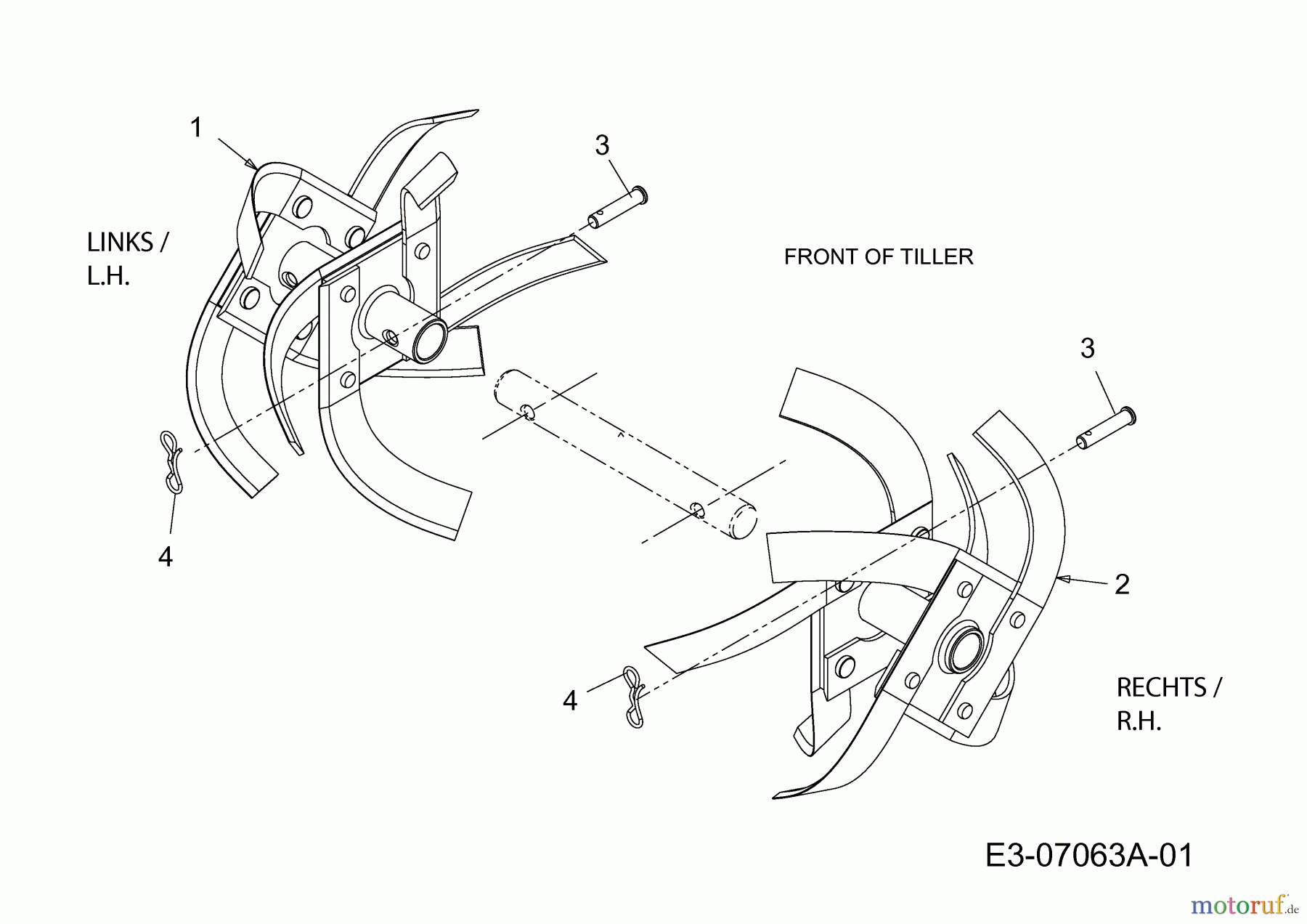 Mastercut Motorhacken MC 45-40 21B-20MI659 (2011) Hacksterne