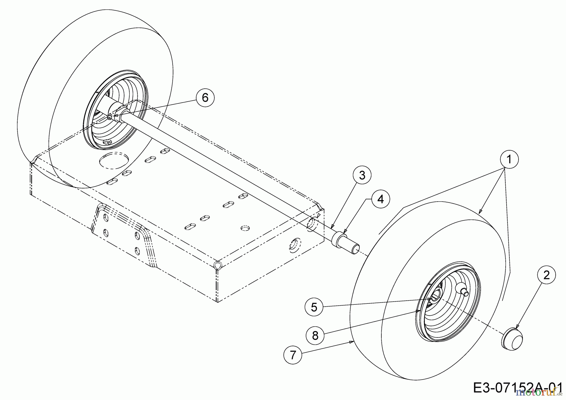Troy-Bilt Häcksler CS 4325 24B-424M766 (2015) Räder