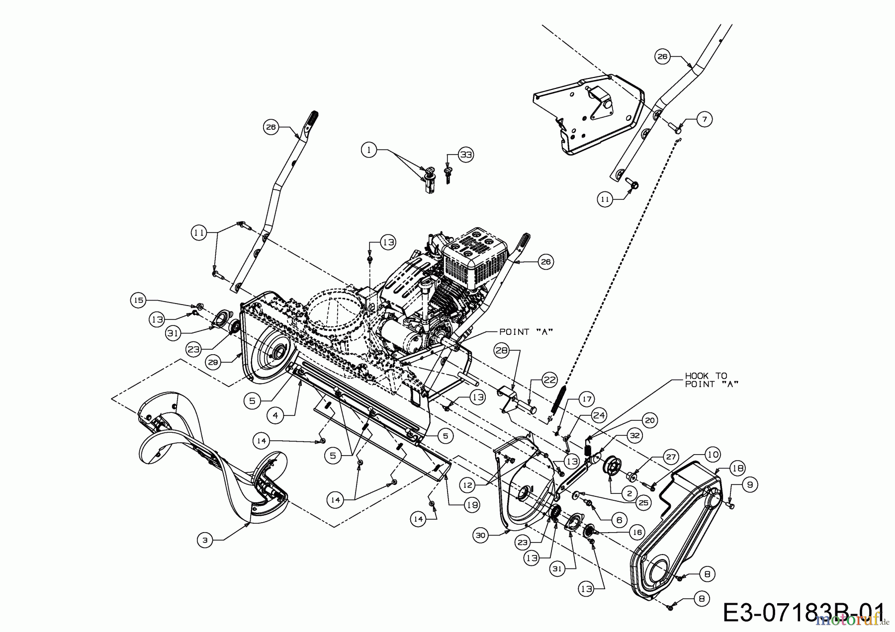 Cub Cadet Schneefräsen 221 LHP 31AR2T6D603 (2017) Fräsgehäuse, Schnecke, Unterholm
