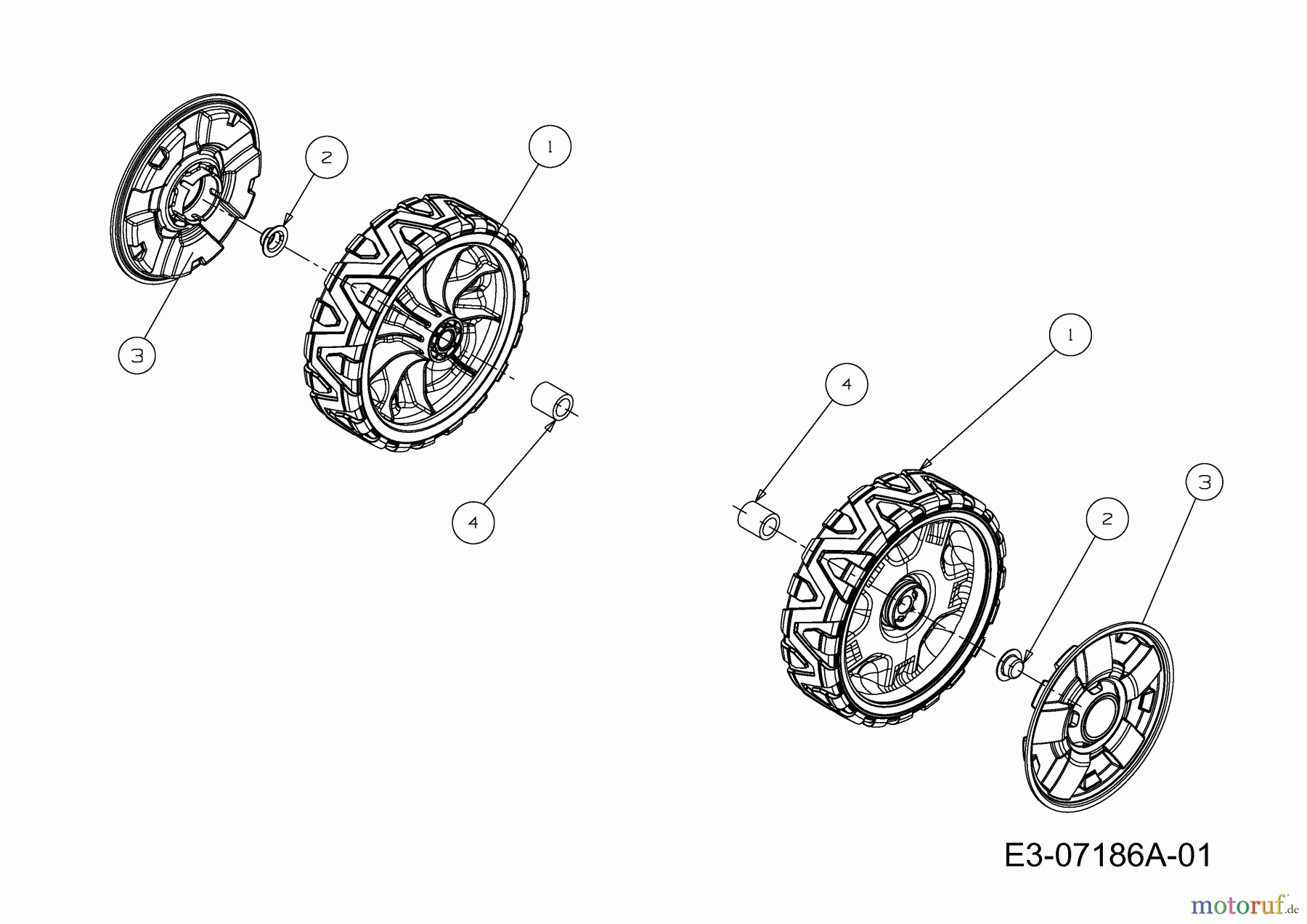  Wolf-Garten Schneefräsen Select SF 53 31A-2M1E650  (2016) Räder