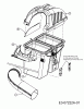 MTD Zubehör Grasfangvorrichtung für 900 Serie (NX-09) mit Mähwerk G (42"/107cm) OEM-190-180A (2015) Ersatzteile Grasfangsackdeckel, Obere Röhre