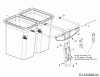 MTD LT 107 EXTB 13HT76KG682 (2016) Ersatzteile Grasfangsack